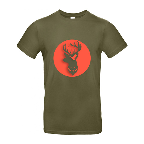 Vêtement de chasse | TEE-SHIRT LOGO VÊTEMENT DE CHASSE | KAKI